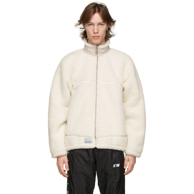 Saintwoods Reversible Beige and Pink Sherpa Hoodie