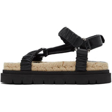 3.1 Phillip Lim Black Noa Platform Espadrille Sandals