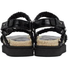 3.1 Phillip Lim Black Noa Platform Espadrille Sandals