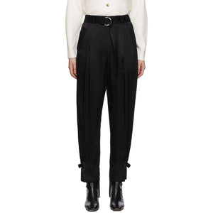 3.1 Phillip Lim Black Satin Track Trousers