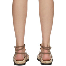 3.1 Phillip Lim Brown Yasmine Strappy Espadrille Sandals