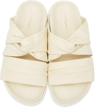 3.1 Phillip Lim Off-White Twisted Pool Slides