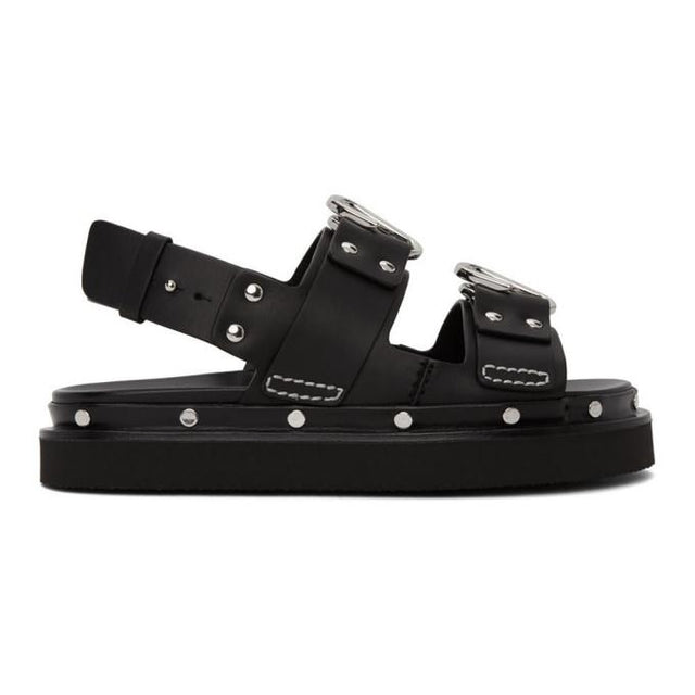 3.1 Phillip Lim Black Alix Flatform Sandals