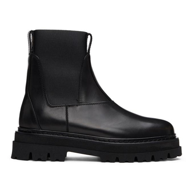 3.1 Phillip Lim Black Lug Sole Sam Chelsea Boots