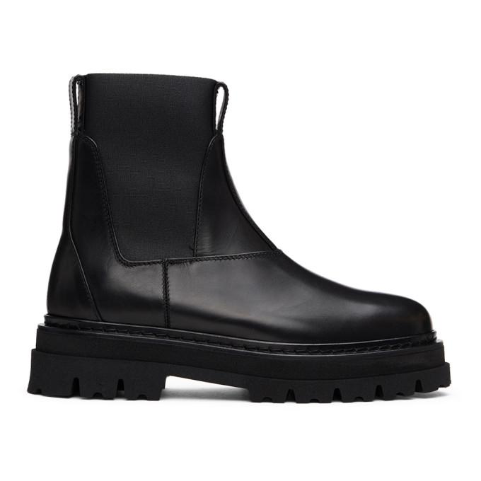 3.1 Phillip Lim Black Lug Sole Sam Chelsea Boots