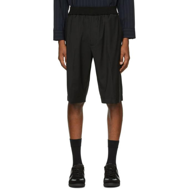 3.1 Phillip Lim Black Wool Tapered Shorts