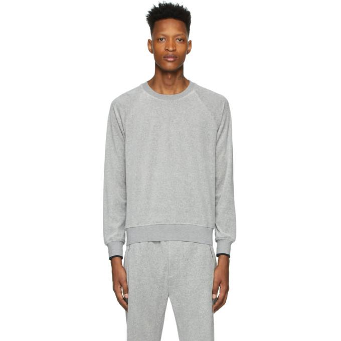 3.1 Phillip Lim Grey Velour Sweatshirt