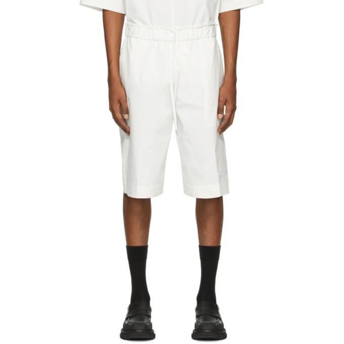 3.1 Phillip Lim Off-White Poplin Washed Shorts