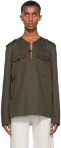 3MAN Brown Deck Shirt - Chemise de pont brun 3man - 3man 갈색 갑판 셔츠