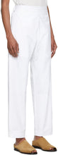 3MAN White Canvas Sack Trousers