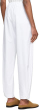 3MAN White Canvas Sack Trousers