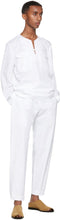 3MAN White Canvas Sack Trousers