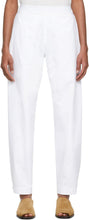3MAN White Canvas Sack Trousers - Pantalon blanc 3man Toile Sac - 3man 화이트 캔버스 자루 바지