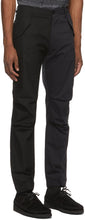4SDESIGNS Black Combo Cargo Pants