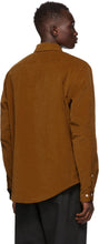 4SDESIGNS Brown Corduroy Shirt