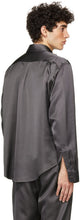 4SDESIGNS Grey Satin Over Shirt