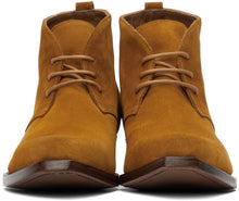 4SDESIGNS Tan Suede Western Boots