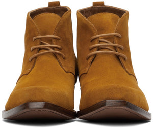 4SDESIGNS Tan Suede Western Boots
