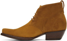 4SDESIGNS Tan Suede Western Boots