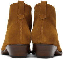 4SDESIGNS Tan Suede Western Boots