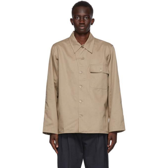 4SDESIGNS Khaki Military Shirt Jacket