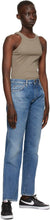 6397 Blue Straight Jeans