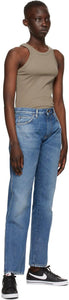 6397 Blue Straight Jeans
