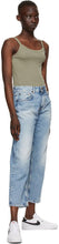 6397 Blue Washed Skater Jeans