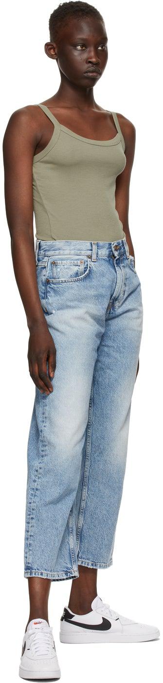 6397 Blue Washed Skater Jeans