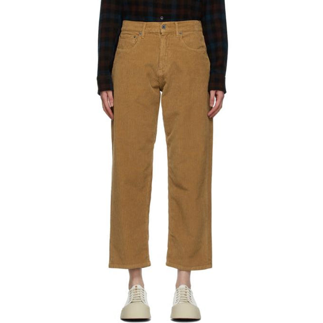 6397 Tan Corduroy Skater Jeans