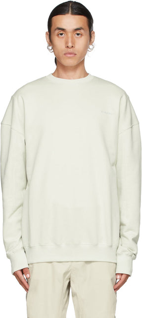A-COLD-WALL* Beige Heightfield Sweatshirt - Sweat-shirt à haut-par-dessus * Beige - A-coold-wall * 베이지 높이 필드 스웨터