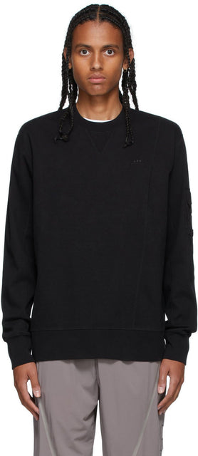 A-COLD-WALL* Black Essential Compass Pocket Sweatshirt - Sweat-shirt de poche Compas essentiel noir * - 콜드 벽 * 블랙 필수 나침반 포켓 스웨트