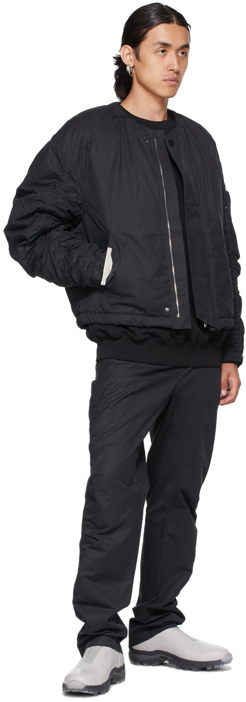 A-COLD-WALL* Black Ruche Bomber Jacket