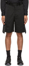 A-COLD-WALL* Black Strata Cargo Shorts - Mur de froide * Short de cargaison de Strata noir - 콜드 벽 * 블랙 스트라타화물 반바지