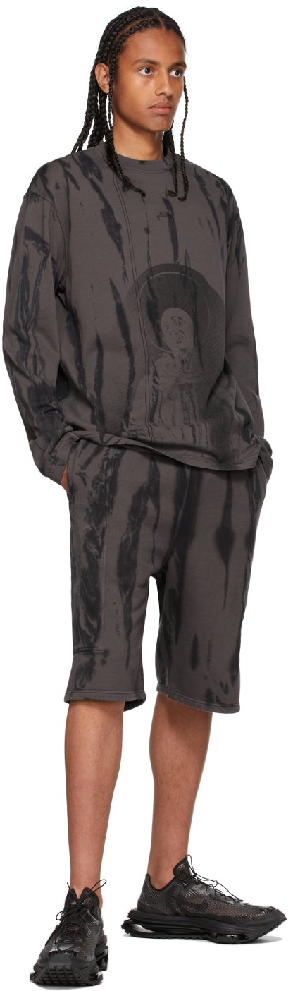 A-COLD-WALL* Grey Erosion Long Sleeve T-Shirt