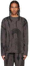 A-COLD-WALL* Grey Erosion Long Sleeve T-Shirt - T-shirt à manches longues à l'érosion gris * - 콜드 벽 * 회색 침식 긴 소매 티셔츠