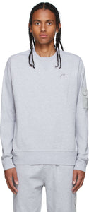 A-COLD-WALL* Grey Essential Compass Pocket Sweatshirt - Sweat-shirt de poche de boussole essentiel gris * - 콜드 벽 * 회색 필수 나침반 포켓 스웨터