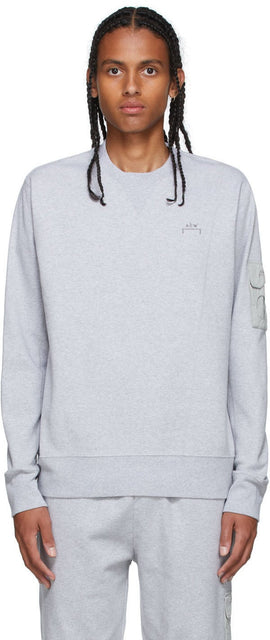 A-COLD-WALL* Grey Essential Compass Pocket Sweatshirt - Sweat-shirt de poche de boussole essentiel gris * - 콜드 벽 * 회색 필수 나침반 포켓 스웨터