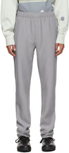 A-COLD-WALL* Grey Purl Tailored Trousers - Mur-froide * Grey Purl Pantalon sur mesure - 콜드 벽 * 그레이 푸릴 맞춤형 바지