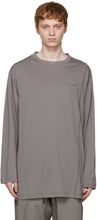 A-COLD-WALL* Grey Reversed Seam Long Sleeve T-Shirt - Mur à froid * T-shirt à manches longues inverse grise - 콜드 벽 * 회색 반전 솔기 긴 소매 티셔츠