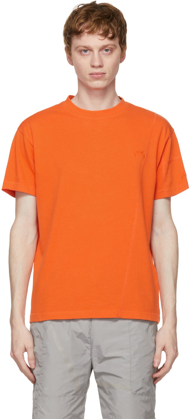 A-COLD-WALL* Orange Essential T-Shirt - T-shirt essentiel de mur à froid * - 콜드 벽 * 오렌지 필수 티셔츠
