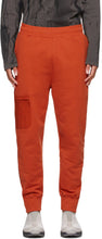 A-COLD-WALL* Orange Logo Embroidery Lounge Pants - Pantalon de broderie de broderie de logo orange * - 콜드 벽 * 오렌지 로고 자수 라운지 바지