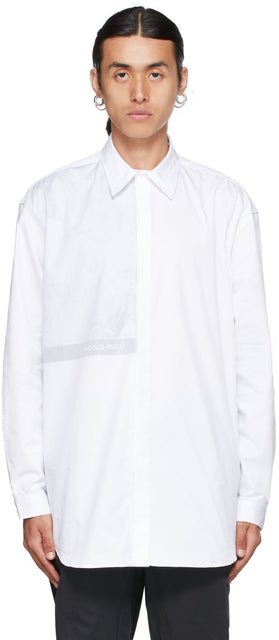 A-COLD-WALL* White Calcite Shirt - T-shirt en calcite à froid * - 콜드 벽 * 흰색 방해석 셔츠