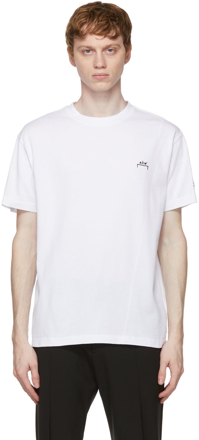 A-COLD-WALL* White Essential T-Shirt - T-shirt essentiel blanc au mur * - 콜드 벽 * 흰색 필수 티셔츠