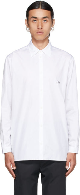 A-COLD-WALL* White Shoulder Panel Shirt - CHEMISE DE PANNEAU A-FROID-WALL * - 콜드 벽 * 흰색 어깨 패널 셔츠