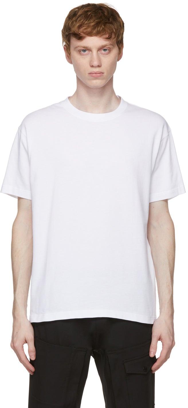 A-COLD-WALL* White Signature Graphic T-Shirt - T-shirt graphique de signature blanc * blanc - 콜드 벽 * 흰색 서명 그래픽 티셔츠