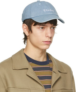 Ã‰tudes Blue Denim Booster Logo Cap