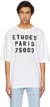 Ã‰tudes White Museum Stencil T-Shirt - T-shirt de pochoir de musée blanc Tudes - 흰색 박물관 스텐실 T 셔츠를 괴롭 히십시오