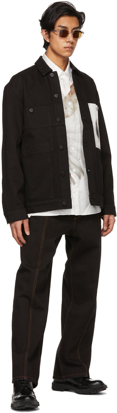 Ã‰tudes White Roe Ethridge Edition Bird Illusion Shirt