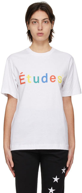 Ã‰tudes White Wonder Multico T-Shirt - Ã Tudes White Wonder Multico T-shirt - Ã ‰ 틴 워스 화이트 궁금한 멀티 코 티셔츠